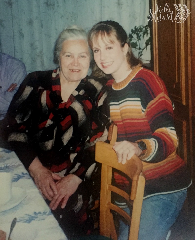 Kelli (in a most unfortunate sweater), and Maria. April, 1996.